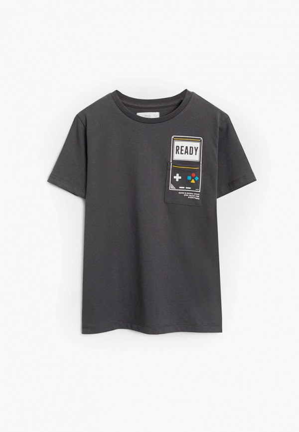 

Футболка Mango Kids, Черный, - POCKET
