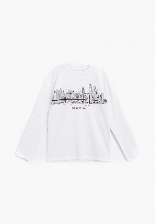 

Лонгслив Mango Kids, Белый, - CITIES2