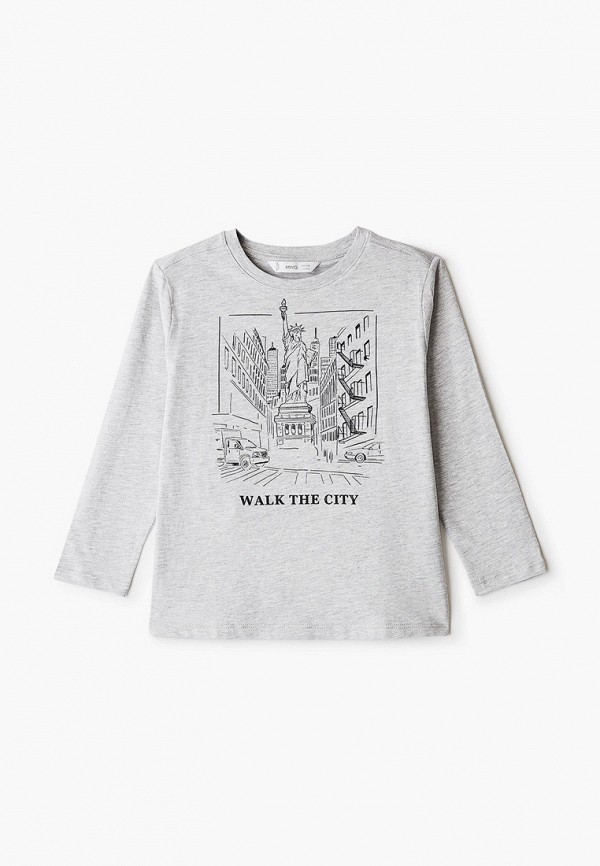 

Лонгслив Mango Kids, Серый, - CITIES2