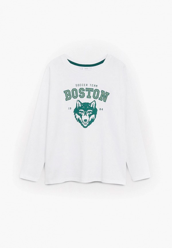 

Лонгслив Mango Kids, Белый, - BOSTON