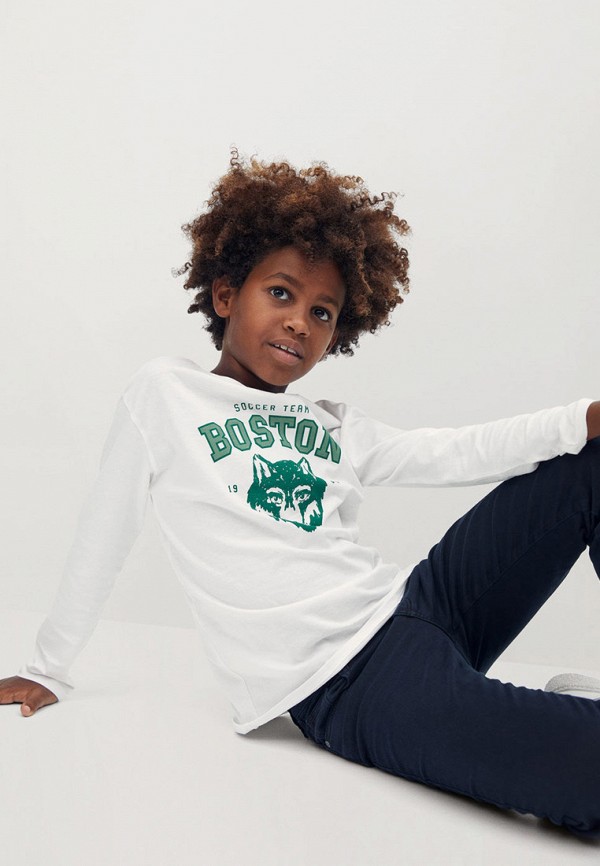 

Лонгслив Mango Kids, Белый, - BOSTON