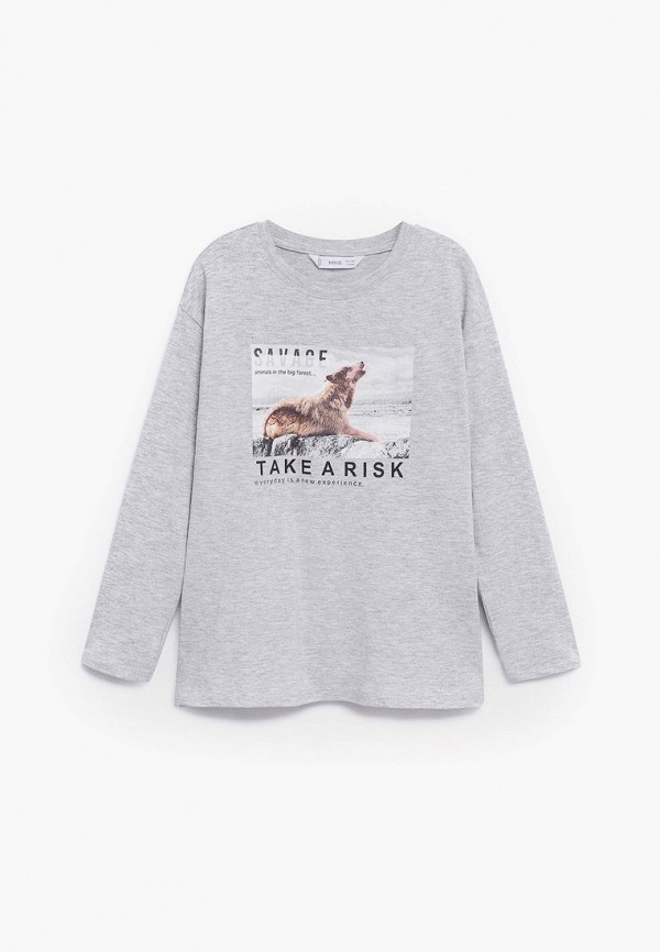 

Лонгслив Mango Kids, Серый, - SAVAGE