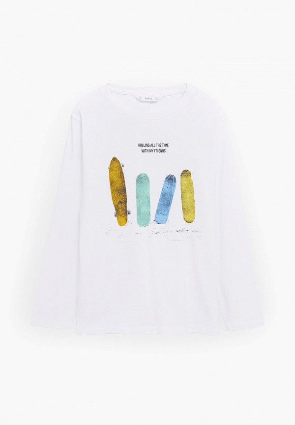

Лонгслив Mango Kids, Белый, Mango Kids MA018EBKVST4