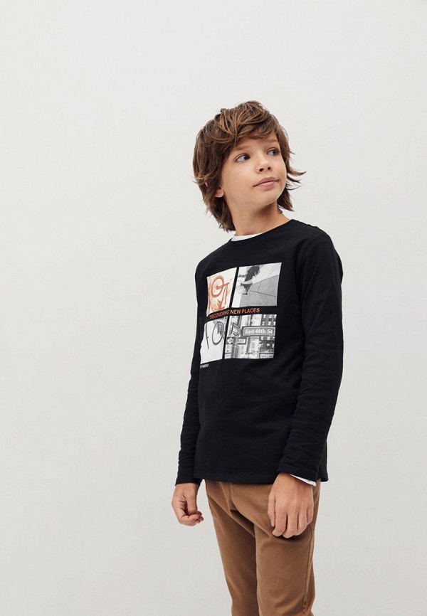 

Лонгслив Mango Kids, Черный, - PHOTO