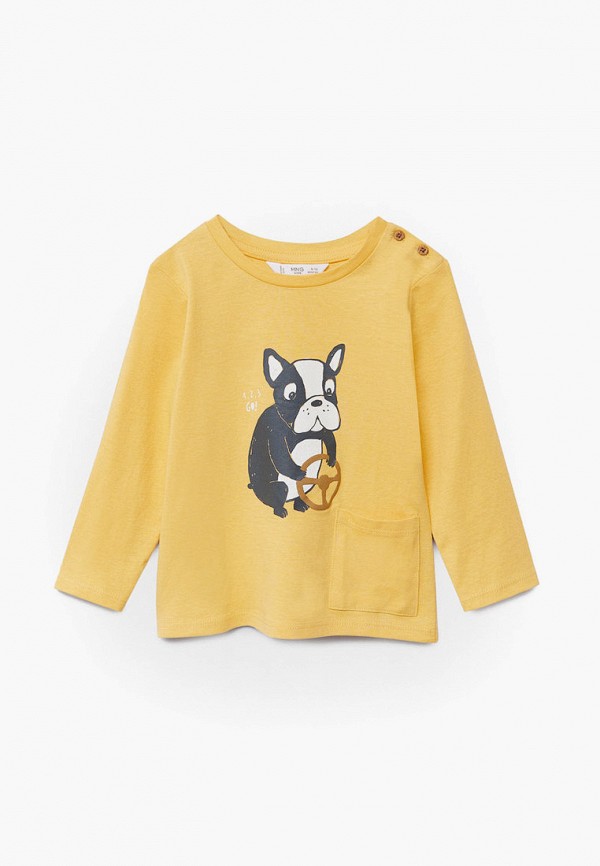 

Лонгслив Mango Kids, Желтый, - CARLOS