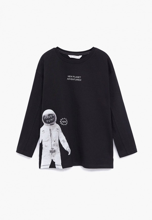 

Лонгслив Mango Kids, Черный, - SPACE