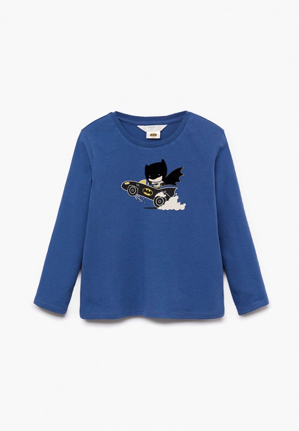 

Лонгслив Mango Kids, Синий, - HERO