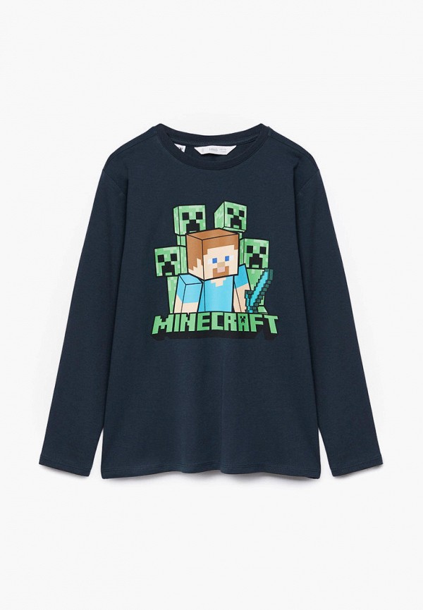 

Лонгслив Mango Kids, Синий, - MINE