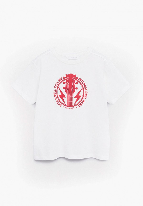 

Футболка Mango Kids, Белый, - ROCK