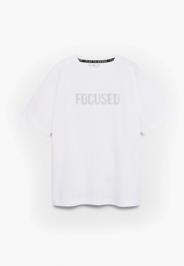 

Футболка Mango Kids, Белый, - FOCUSED
