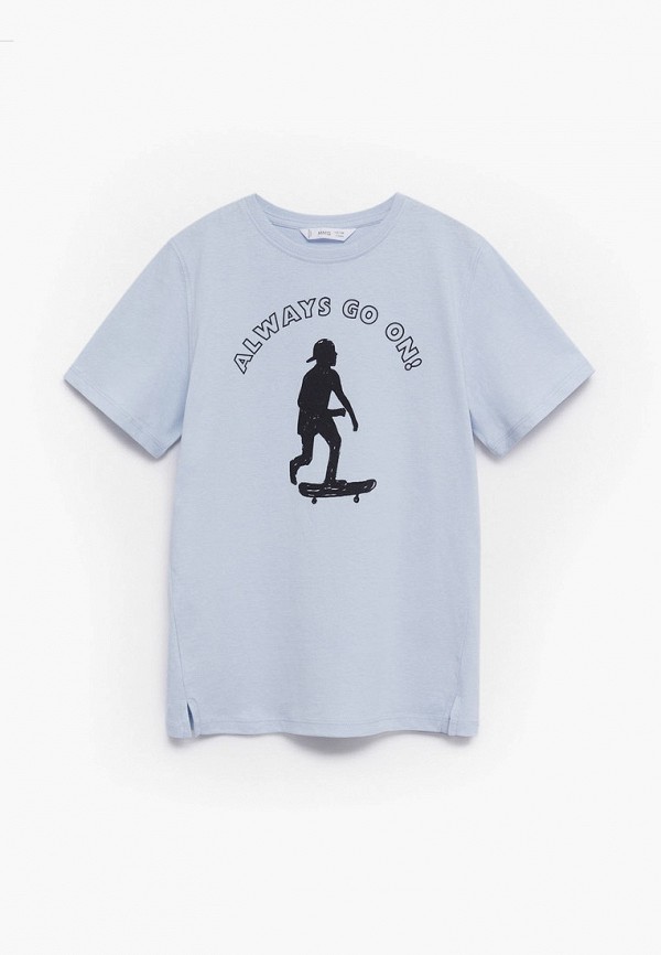 

Футболка Mango Kids, Голубой, - SKATER