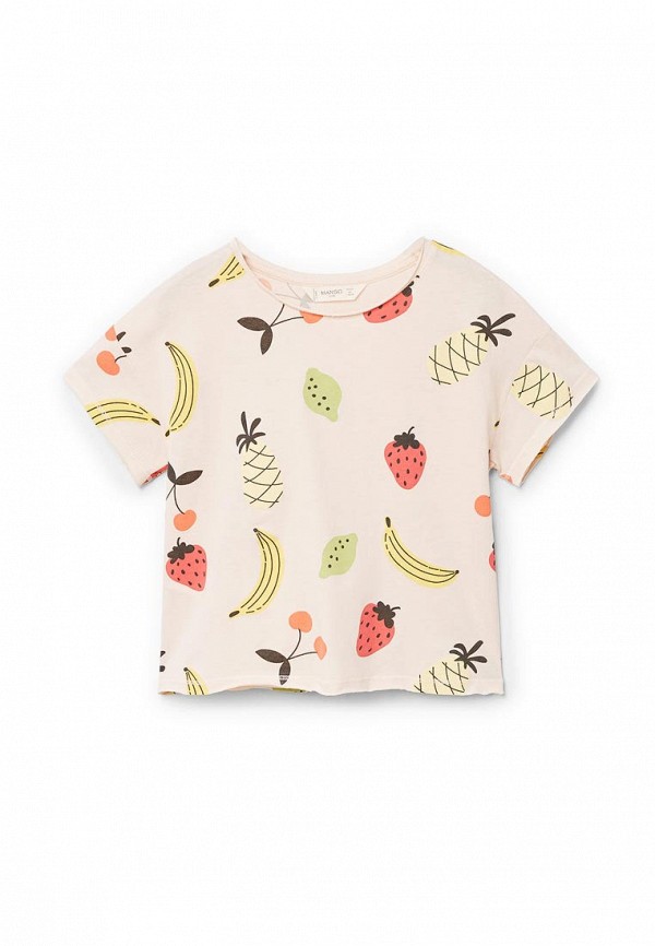 

Футболка Mango Kids, Бежевый