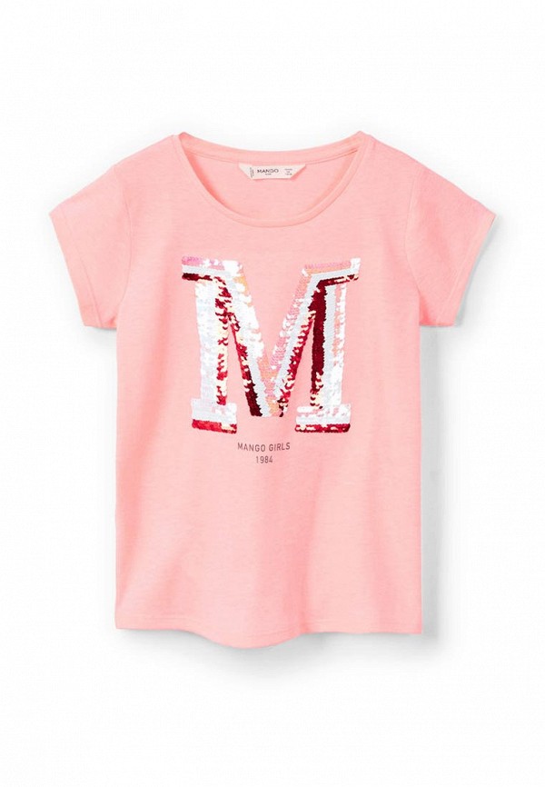 

Футболка Mango Kids, Розовый