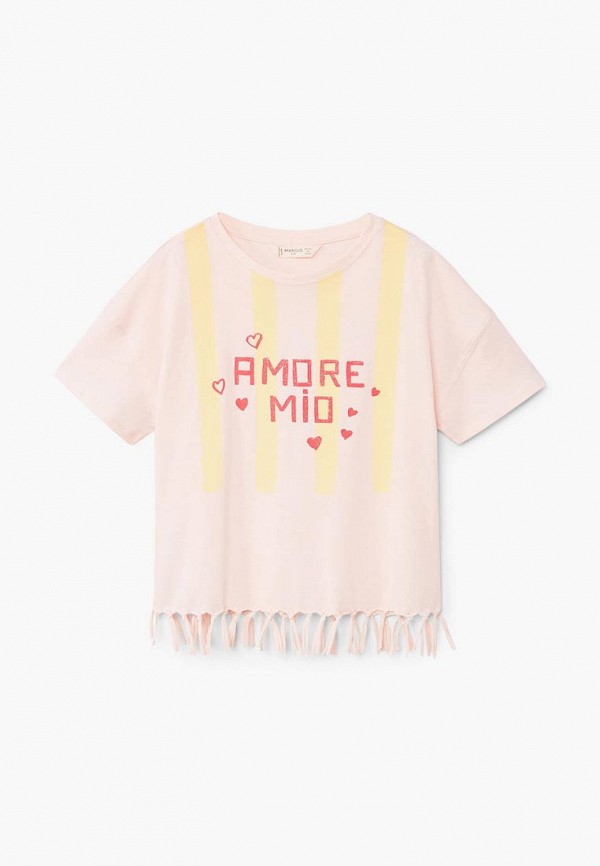 

Футболка Mango Kids, Розовый