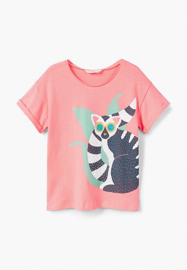 

Футболка Mango Kids, Розовый
