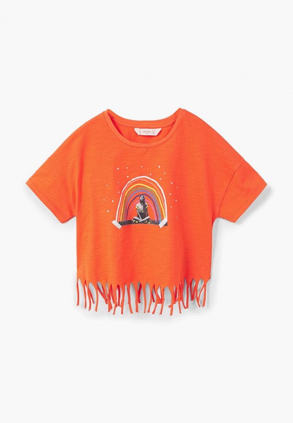 

Футболка Mango Kids, Оранжевый