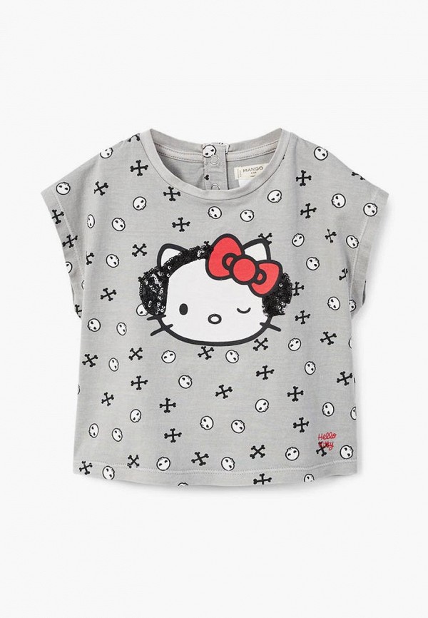 

Футболка Mango Kids, Серый