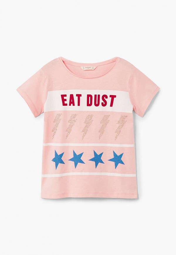 

Футболка Mango Kids, Розовый