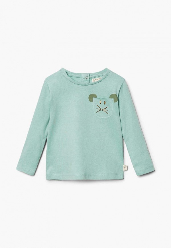 

Лонгслив Mango Kids, Бирюзовый