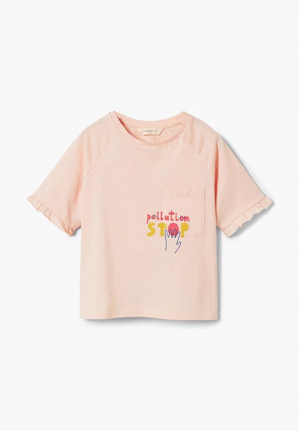 

Футболка Mango Kids, Розовый