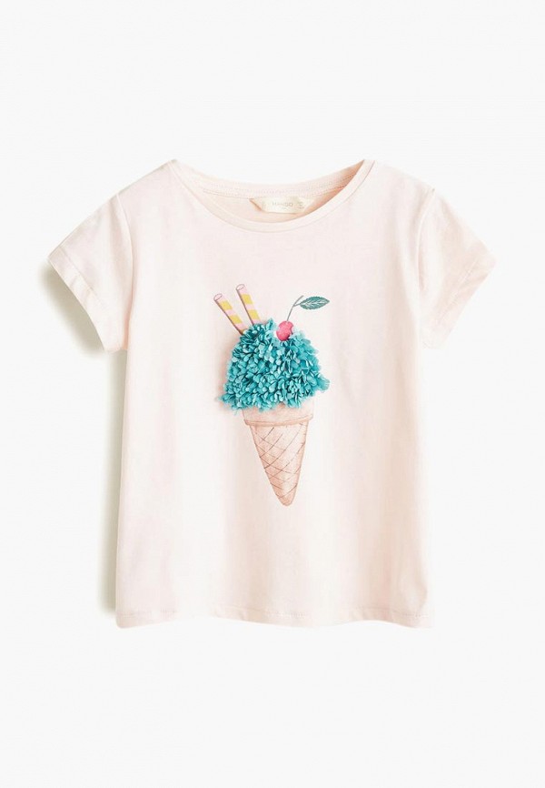

Футболка Mango Kids, Розовый