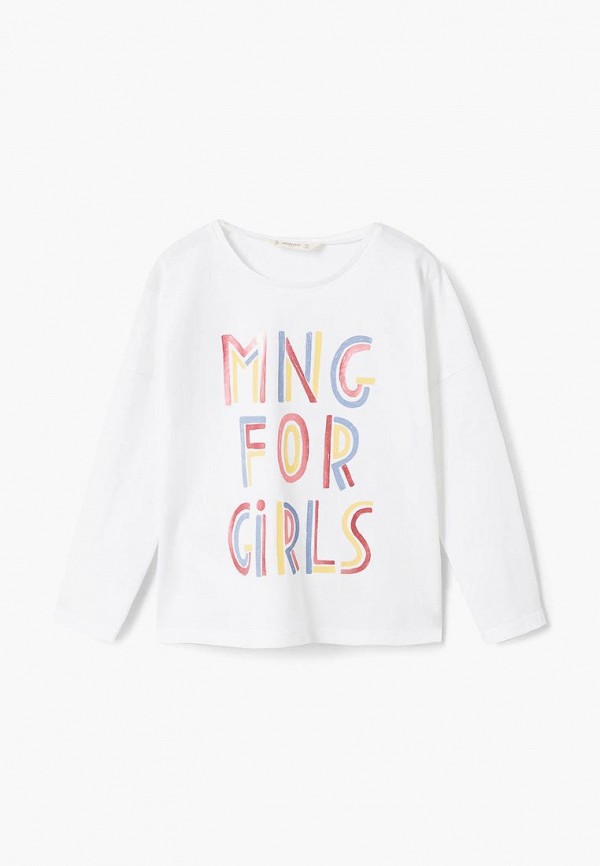 

Лонгслив Mango Kids, Белый
