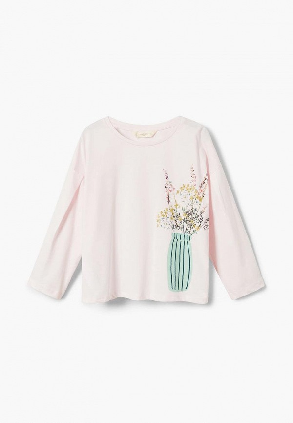 

Лонгслив Mango Kids, Розовый