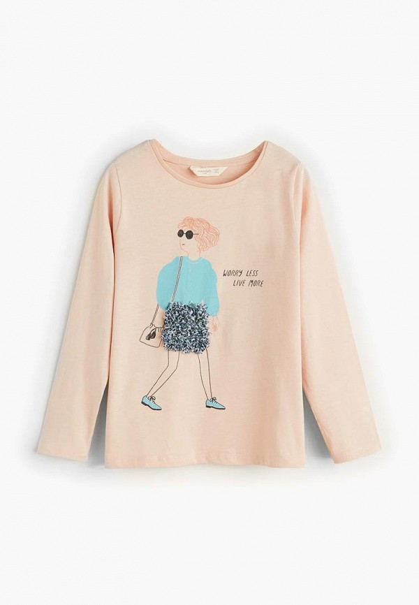 

Лонгслив Mango Kids, Розовый
