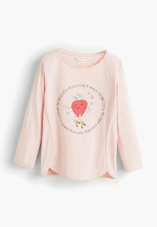 

Лонгслив Mango Kids, Розовый
