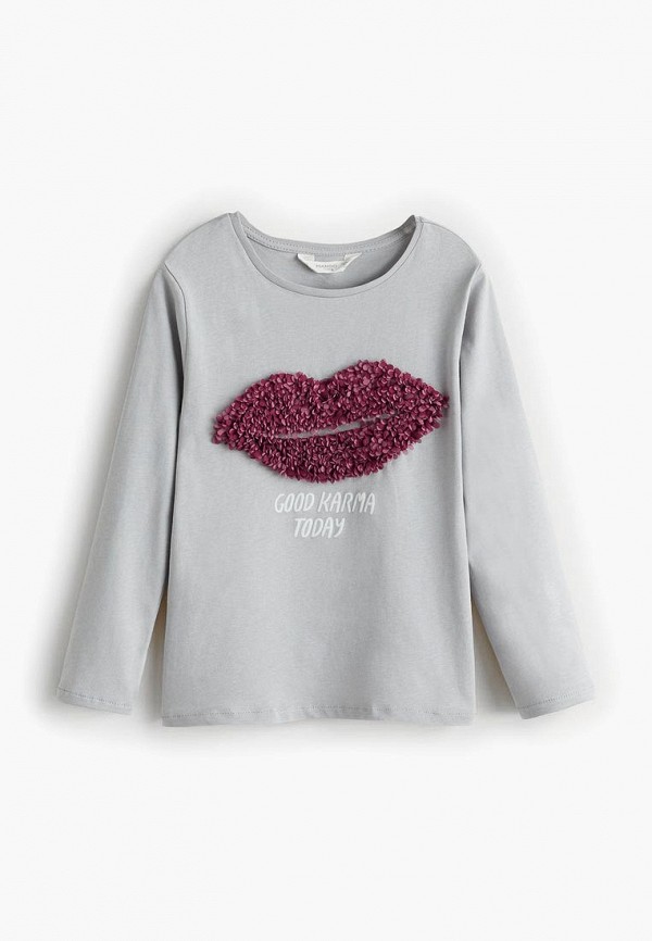 

Лонгслив Mango Kids, Серый