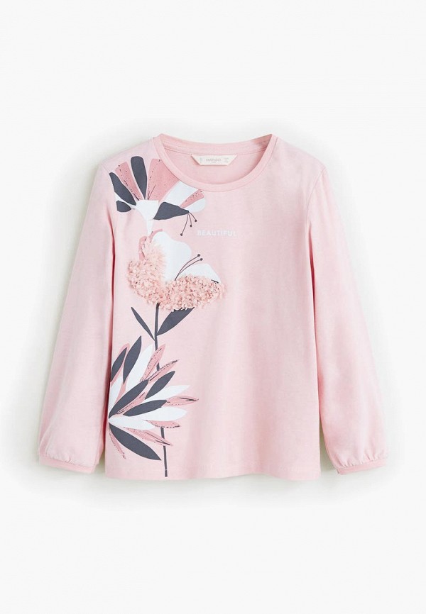 

Лонгслив Mango Kids, Розовый