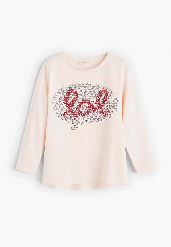 

Лонгслив Mango Kids, Розовый