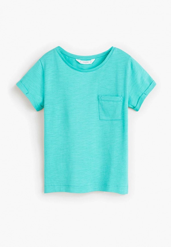 

Футболка Mango Kids; Mango Kids MA018EGDXZP3, Бирюзовый
