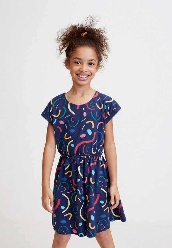 

Платье Mango Kids; Mango Kids MA018EGDXZS9, Синий
