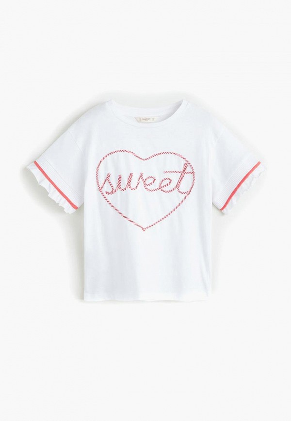 

Футболка Mango Kids, - SWEET, Белый