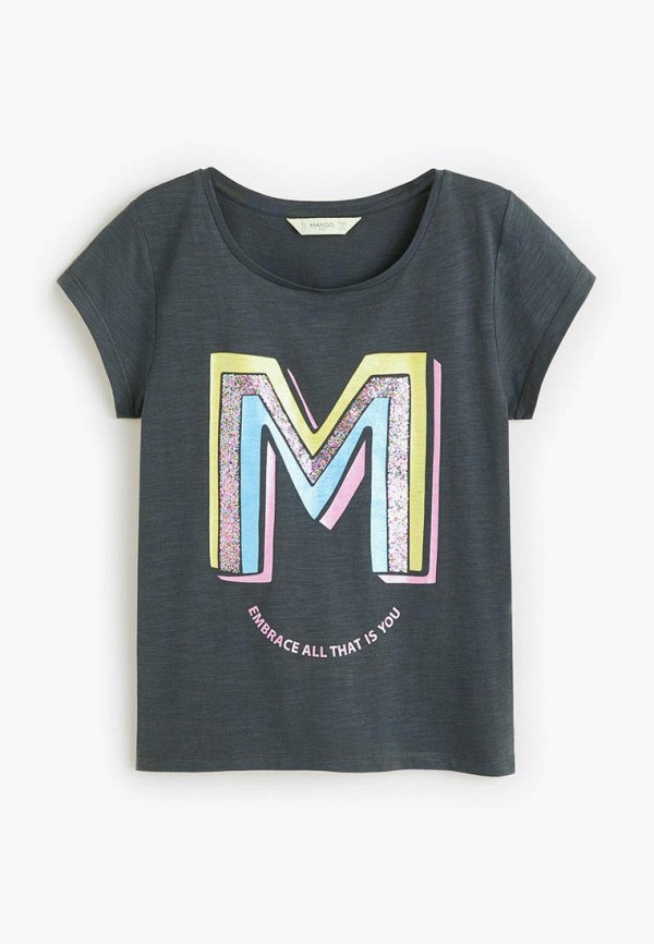 

Футболка Mango Kids; Mango Kids MA018EGEBZO9, Серый