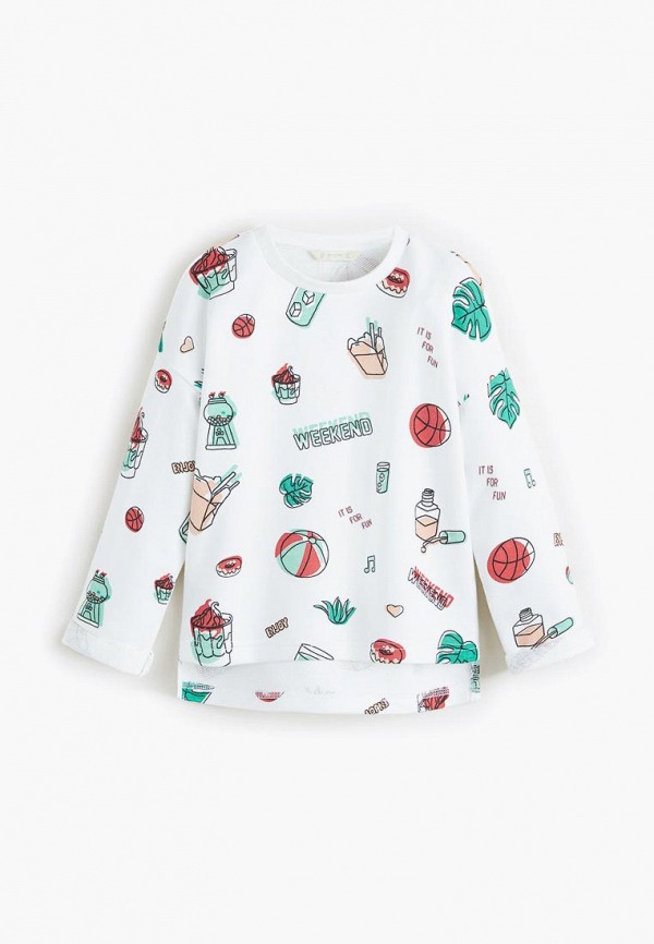 

Лонгслив Mango Kids, - DUBLINY4, Белый