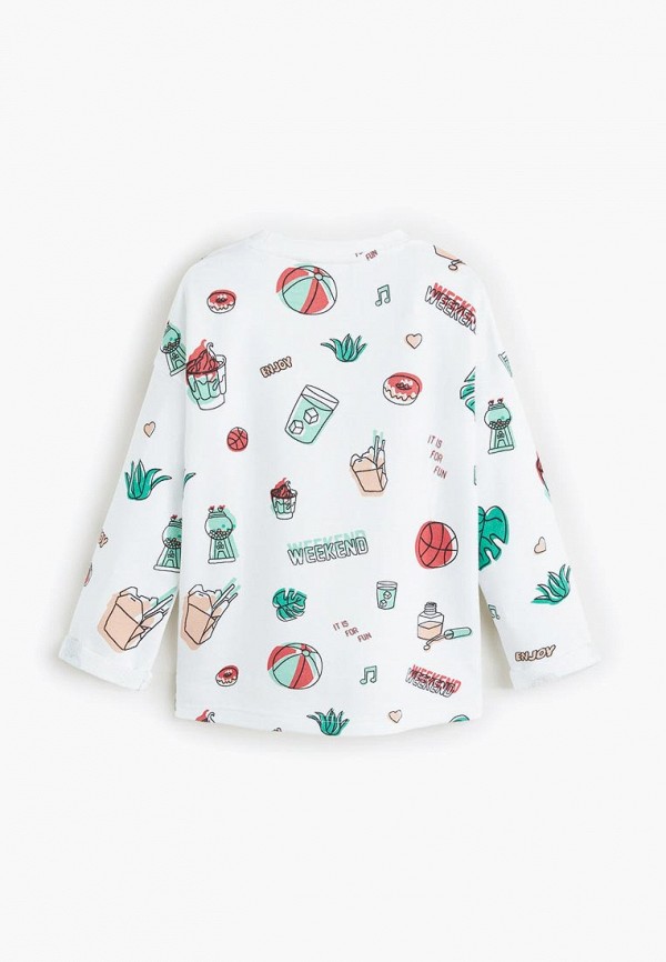 

Лонгслив Mango Kids; Mango Kids MA018EGEBZV9, Белый