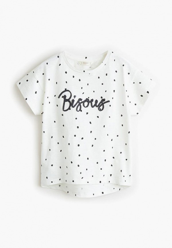 

Футболка Mango Kids, Mango Kids MA018EGECLV4, Белый