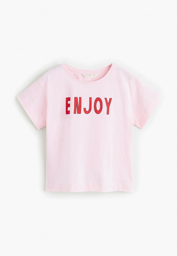 

Футболка Mango Kids, Mango Kids MA018EGECMA4, Розовый