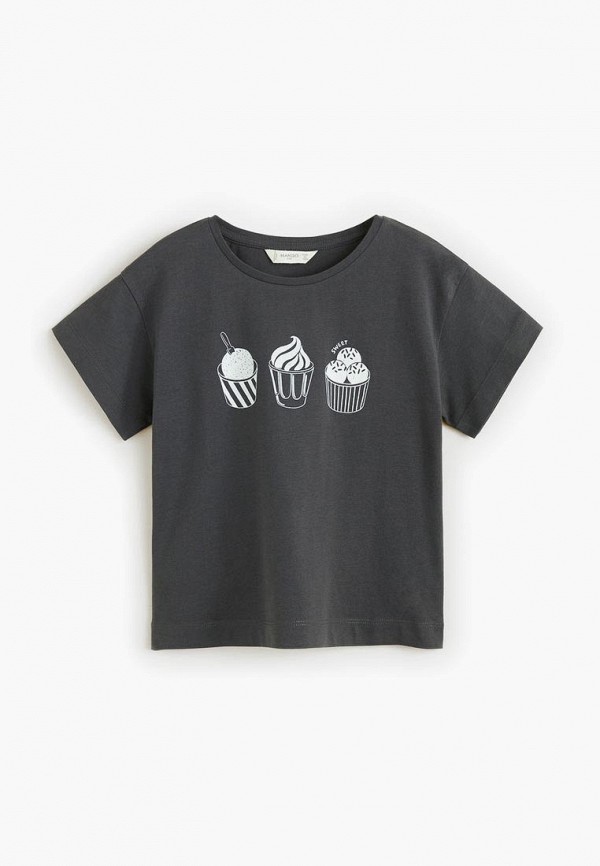 

Футболка Mango Kids, Mango Kids MA018EGECMB8, Серый