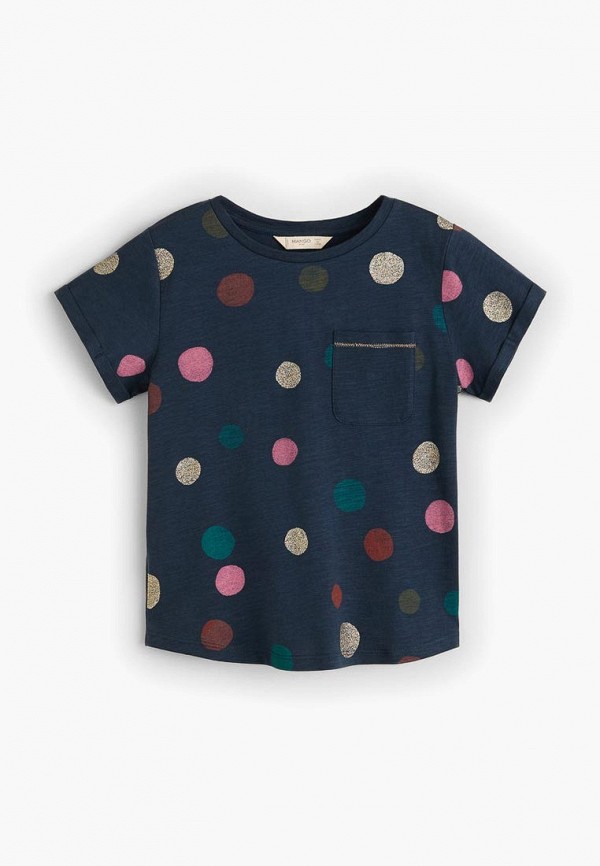 

Футболка Mango Kids, - HELLO4, Синий