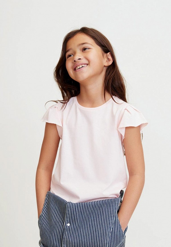 

Футболка Mango Kids; Mango Kids MA018EGECUG5, Розовый