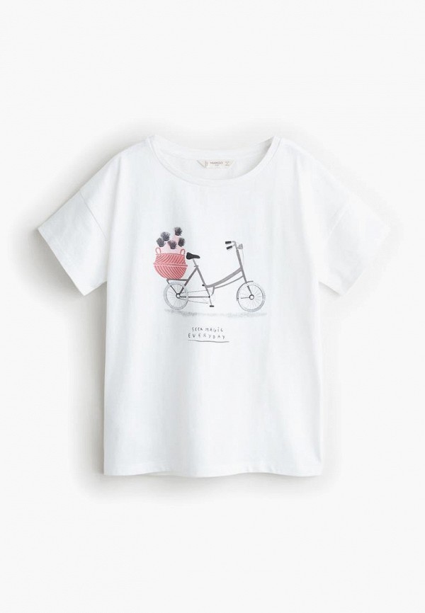 

Футболка Mango Kids, Mango Kids MA018EGEIJP2, Белый