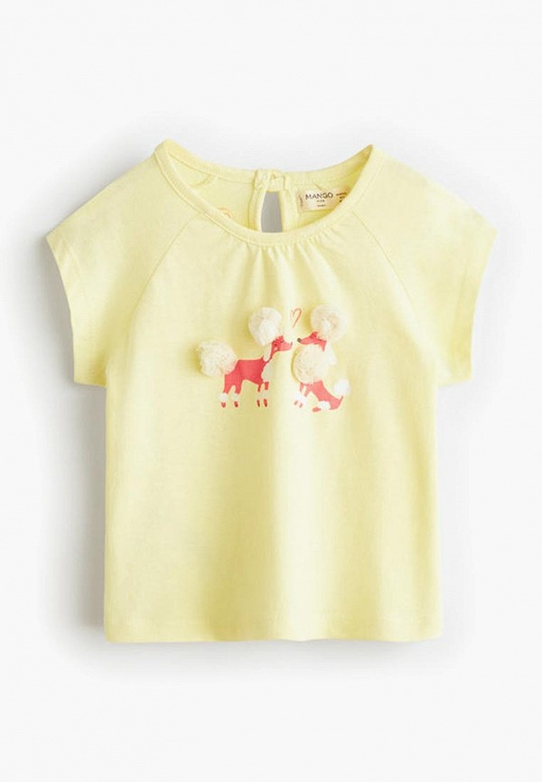 

Футболка Mango Kids, - POMPON4, Желтый