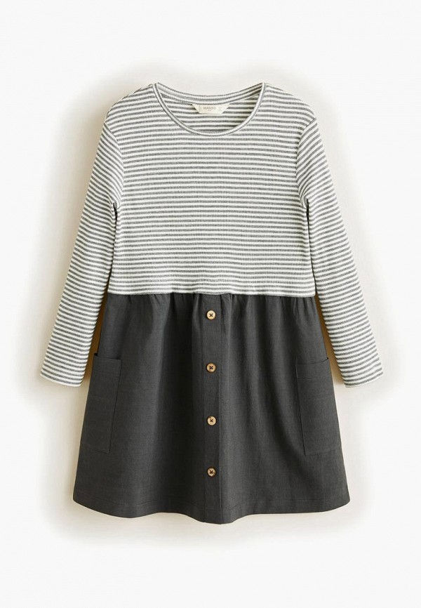 

Платье Mango Kids, Mango Kids MA018EGELHB7, Серый