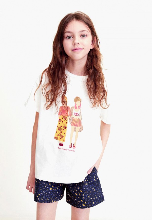 

Футболка Mango Kids; Mango Kids MA018EGEWKD0, Белый
