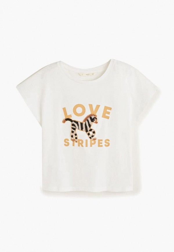 

Футболка Mango Kids, - ANIMAL, Белый