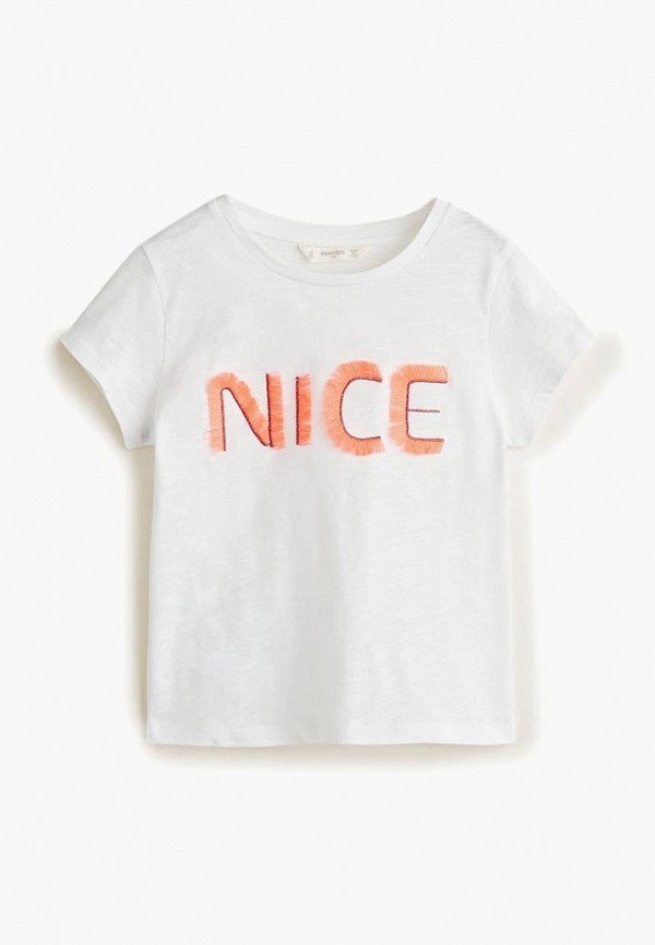 

Футболка Mango Kids, - NICE, Белый