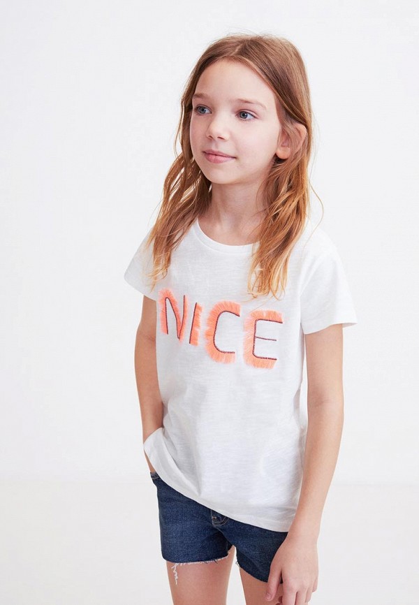 

Футболка Mango Kids, Mango Kids MA018EGEYPN9, Белый